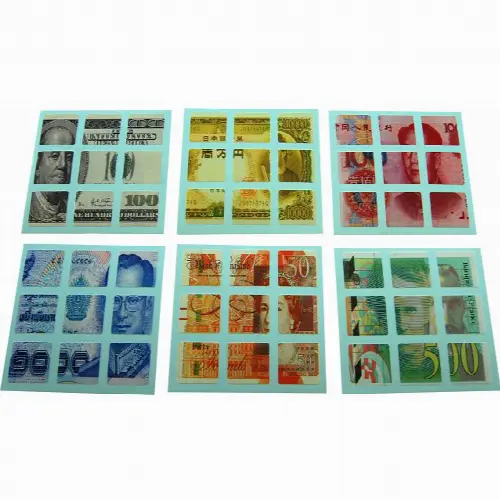 3x3x3 Money Note Stickers Set - Image 1