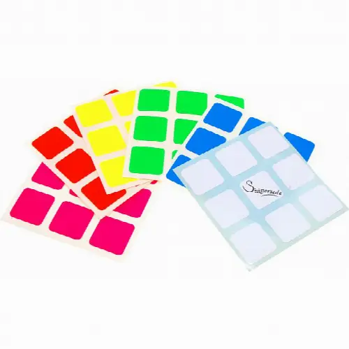 3x3x3 Super Full-Bright Sticker Set - Image 1