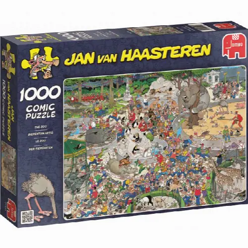 Jan van Haasteren Comic Puzzle - The Zoo | Jigsaw - Image 1