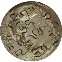 12 Piece Dime - Coin Jigsaw Puzzle