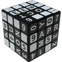 4x4x4 English Calendar Cube - Black Body