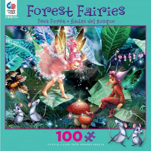 Forest Fairies: Fairy, Elf and Mice | Jigsaw - Image 1