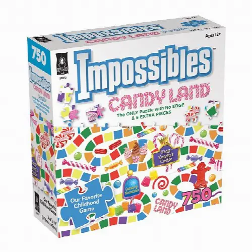 BePuzzled Impossibles Jigsaw Puzzle - Candyland - 750 Piece - Image 1