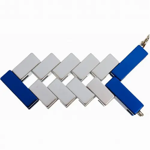 Mini Line Cube - Blue - Image 1