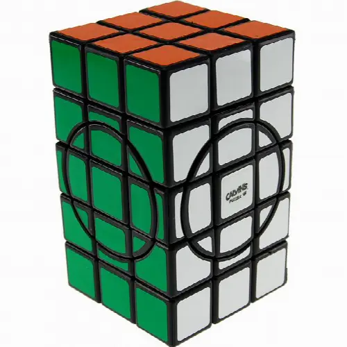 3x3x5 Semi-Super Cuboid (adjacent circles) - Black Body - Image 1