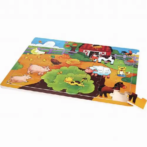 Little Moppet: Farm Wooden Tray Puzzle | Jigsaw - Image 1