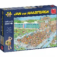 Jan van Haasteren Comic Puzzle - Pool Pile-Up (2000 Pieces) | Jigsaw