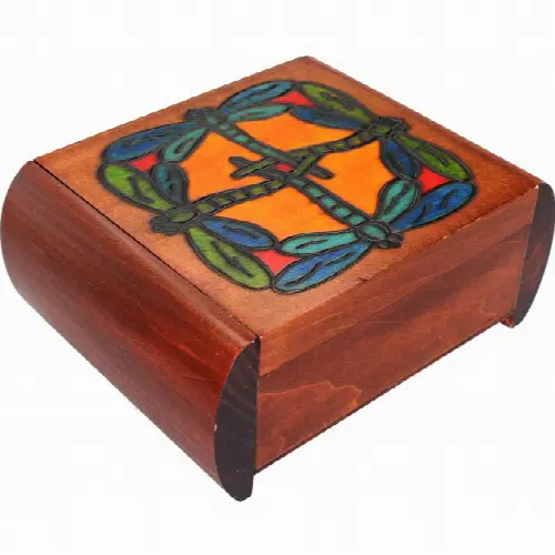 Dragonfly Secret Box - Brown - Image 1