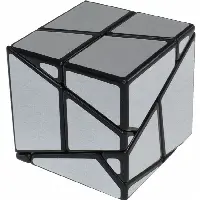 Ghost Skewb - Black Body with Silver Labels