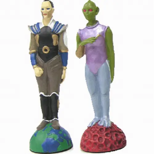 Alien and Human Chess Pieces - Image 1