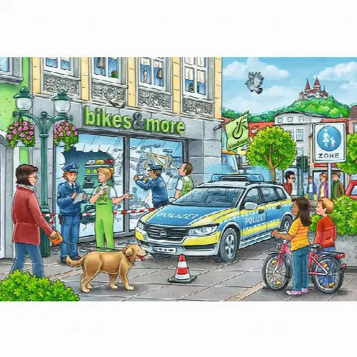 Police At Work! - 2 x 24 piece puzzles | Jigsaw - Image 1