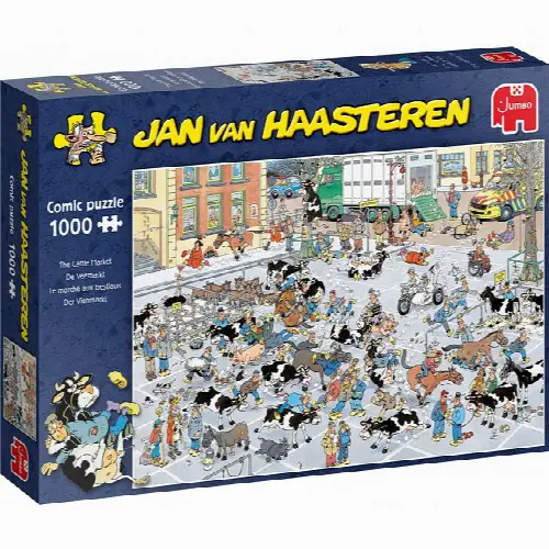 Jan van Haasteren Comic Puzzle - The Cattle Market (1000 Pieces) | Jigsaw - Image 1