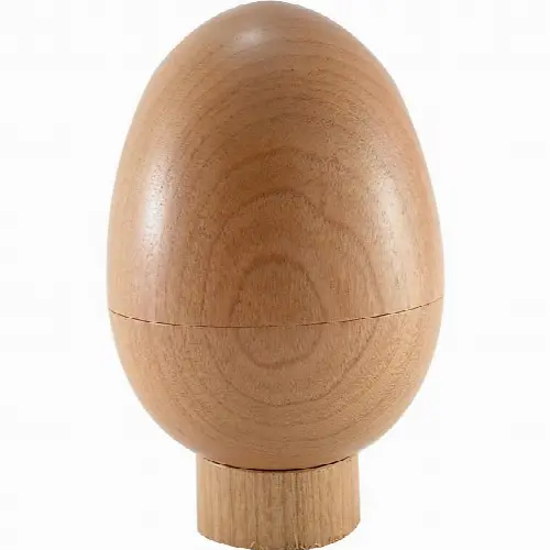 Karakuri Egg - Cherry Wood - Image 1