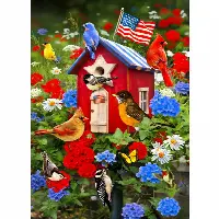 Patriotic Birdhouse | Jigsaw