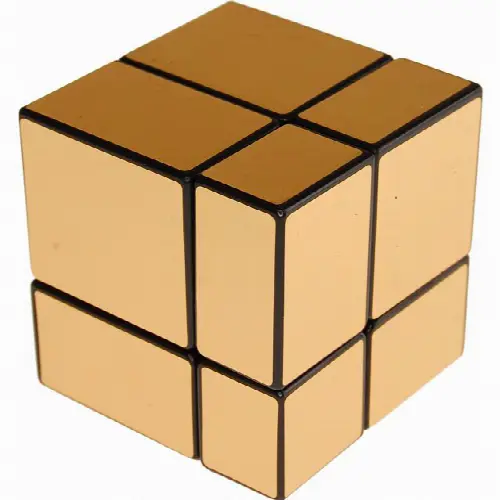 Mirror 2x2x2 Cube - Black Body with Gold Labels - Image 1