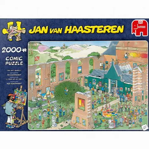 Jan van Haasteren Comic Puzzle - The Art Market (2000 Pieces) | Jigsaw - Image 1