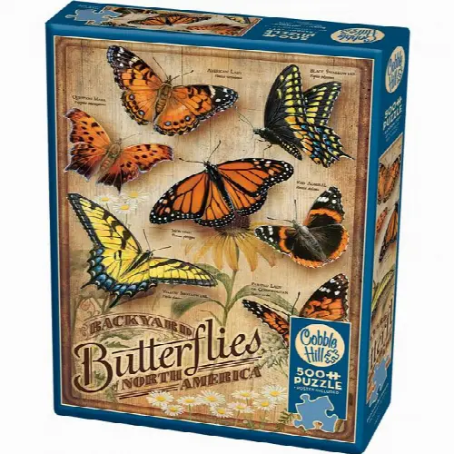 Backyard Butterflies - Large Pieces | Jigsaw - Image 1