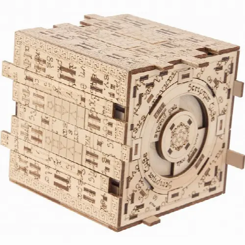 Scriptum Cube - Wooden DIY Puzzle Box Kit - Image 1