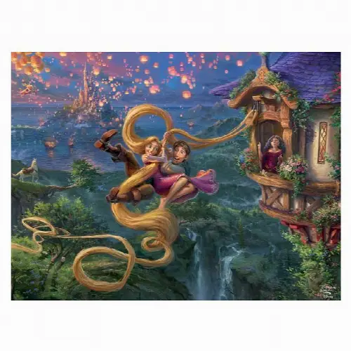 Thomas Kinkade: Disney - Tangled | Jigsaw - Image 1