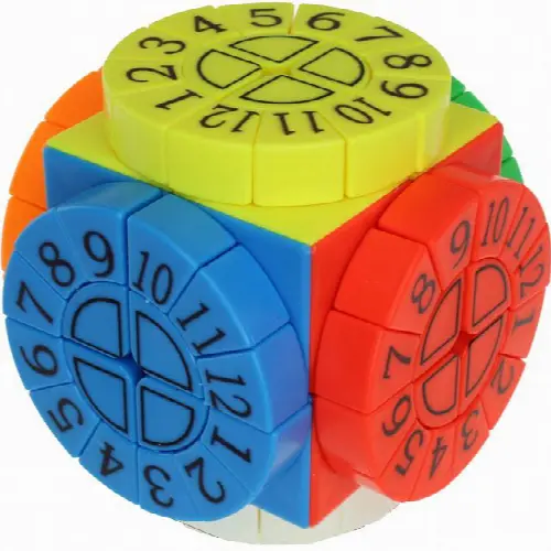 Time Machine Cube with Numbers - Stickerless - Image 1