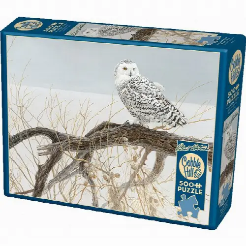 Fallen Willow Snowy Owl - Large Piece | Jigsaw - Image 1