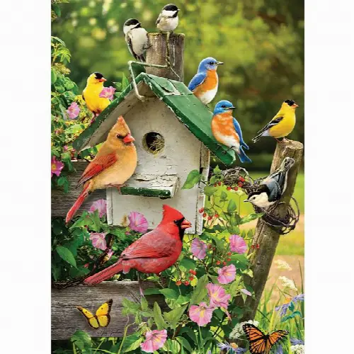 Singing Around The Birdhouse - Tray Puzzle | Jigsaw - Image 1