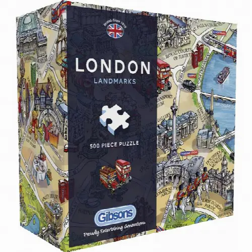 London Landmarks - 500 Pieces | Jigsaw - Image 1