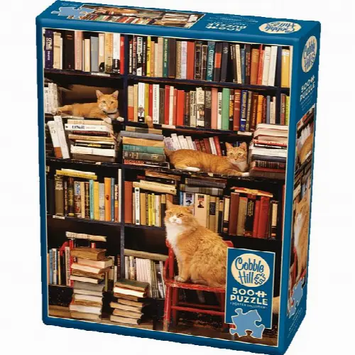 Gotham Bookstore Cats - Large Piece | Jigsaw - Image 1