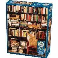 Gotham Bookstore Cats - Large Piece | Jigsaw