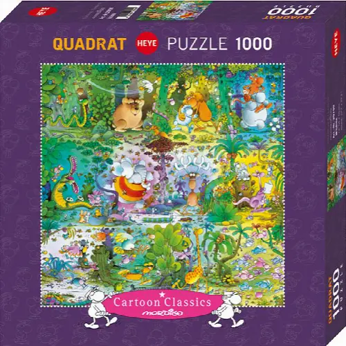 Cartoon Classics: Wildlife - Square Puzzle | Jigsaw - Image 1