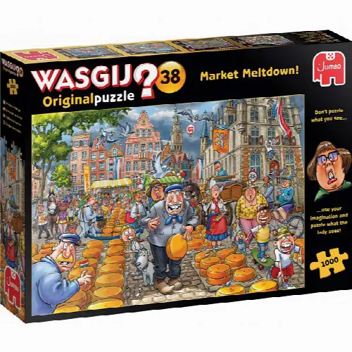 Wasgij Original #38: Market Meltdown | Jigsaw - Image 1