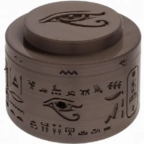 Eye of Horus Cryptex Cylinder Puzzle Box - Image 1