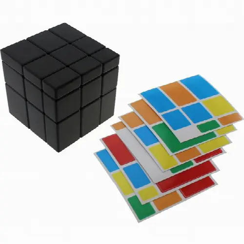 Horror Bandaged Mirror 3x3x3 DIY Cube - Black Body - Image 1