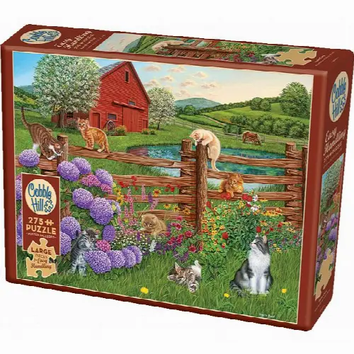 Farm Cats - Large Piece | Jigsaw - Image 1