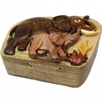 Elephant & Baby - 3D Puzzle Box