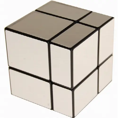 Mirror 2x2x2 Cube - Black Body with Silver Labels - Image 1