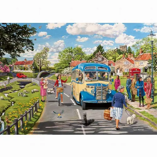 The Country Bus - 4 x 500 Piece Jigsaw Puzzles | Jigsaw - Image 1