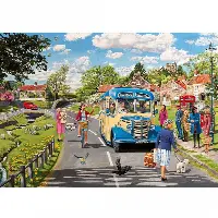 The Country Bus - 4 x 500 Piece Jigsaw Puzzles | Jigsaw