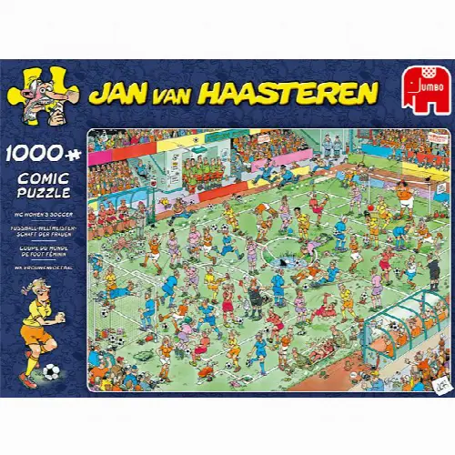 Jan van Haasteren Comic Puzzle - WC Women's Soccer | Jigsaw - Image 1