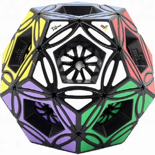 Crystal Dreidel Multi-Dodecahedron Cube - Black Body - Image 1