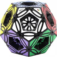 Crystal Dreidel Multi-Dodecahedron Cube - Black Body