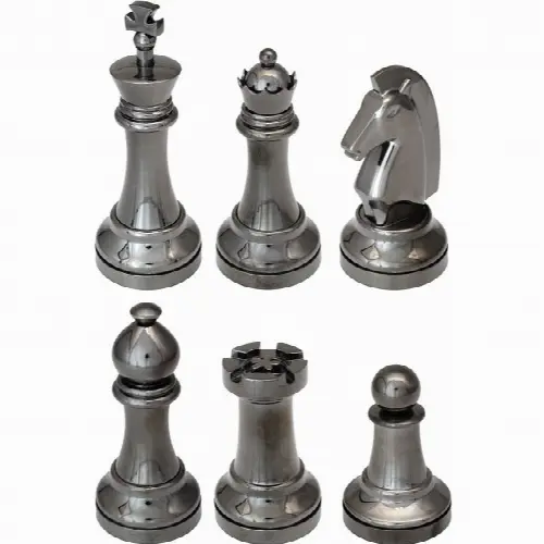 "Black" Color Chess Puzzle Set - 6 Pieces - Image 1