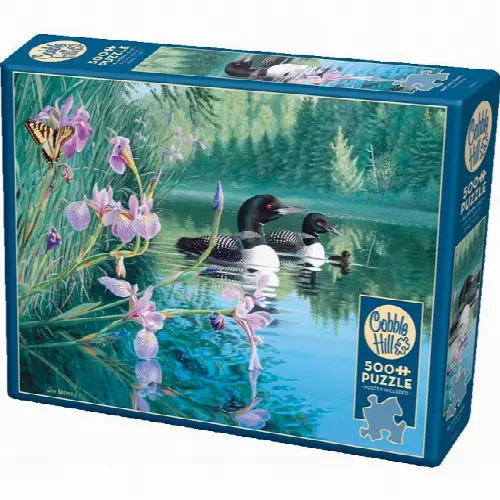 Iris Cove Loons - Large Piece | Jigsaw - Image 1