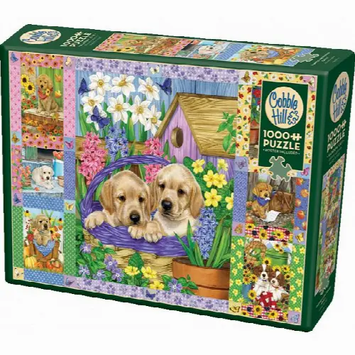 Puppies and Posies Quilt | Jigsaw - Image 1