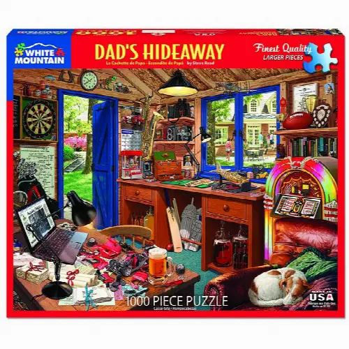 "Dad's Hideaway" Jigsaw Puzzle - 1000 Piece - Image 1