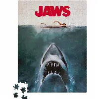 Blockbuster Movie Poster - Jaws Jigsaw Puzzle - 500 Piece