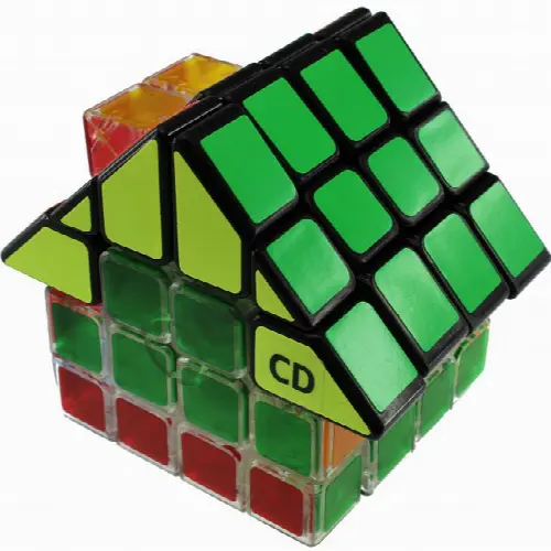 4x4x4 Glassy House Cube I - Black Body Roof - Image 1