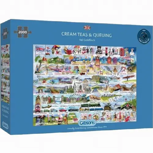 Cream Teas & Queing - 2000 Pieces | Jigsaw - Image 1