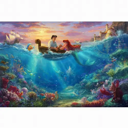 Thomas Kinkade: Disney - Little Mermaid Falling in Love | Jigsaw - Image 1