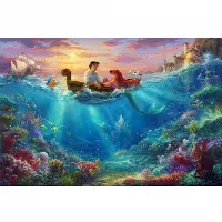 Thomas Kinkade: Disney - Little Mermaid Falling in Love | Jigsaw